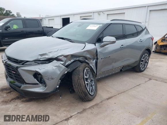 2023 Chevrolet Blazer RS with VIN 3GNKBERS4PS118163, listed as a IAAI auction lot 41394827 with 20,284 mi miles and . Bid and sale history available at DreamBid. Image 17.