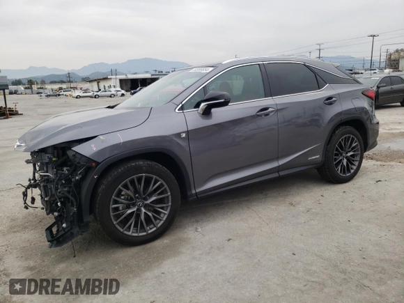 2021 Lexus RX with VIN 2T2YGMDA0MC068816, listed as a Copart auction lot 44588654 with 30,106 mi miles. Bid and sale history available at carsss.com. Image 1.