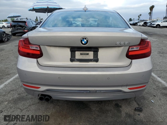 2016 BMW 2 Series 228i with VIN WBA1F9C57GV742274, listed as a Copart auction lot 53837825 with 73,564 mi miles and Salvage Title. Bid and sale history available at carsss.com. Image 6.