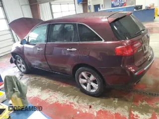 2011 Acura MDX Tech Pkg with VIN 2HNYD2H6XBH515446, listed as a Copart auction lot 52303195 with 167,296 mi miles and Salvage Title. Bid and sale history available at carsss.com. Image 2.