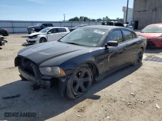 2014 Dodge Charger RT Plus with VIN 2C3CDXCT9EH341114, listed as a Copart auction lot 47087255 with 121,674 mi miles and Salvage Title. Bid and sale history available at carsss.com. Image 1.