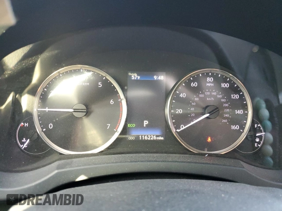 2017 Lexus IS 200t with VIN JTHBA1D23H5044112, listed as a Copart auction lot 49811355 with 116,226 mi miles and Salvage Title. Bid and sale history available at DreamBid. Image 9.