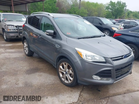 2014 Ford Escape Titanium with VIN 1FMCU0JX8EUD31028, listed as a IAAI auction lot 41943690 with 91,295 mi miles. Bid and sale history available at carsss.com. Image 1.