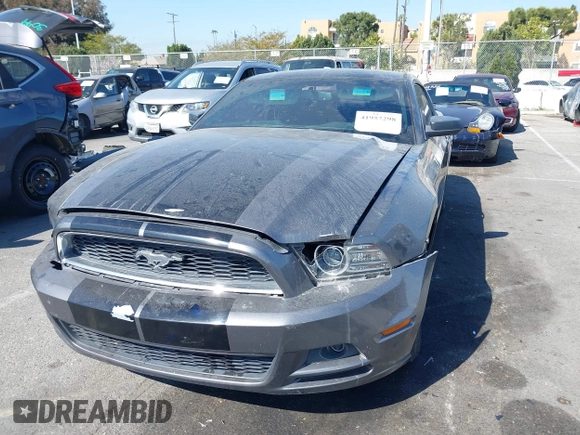 2014 Ford Mustang V6 with VIN 1ZVBP8AM9E5210284, listed as a IAAI auction lot 41957298 with 108,579 mi miles. Bid and sale history available at carsss.com. Image 2.