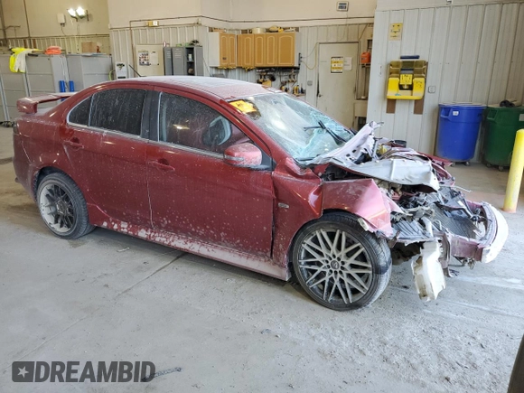 2016 Mitsubishi Lancer GT with VIN JA32U8FW1GU012988, listed as a Copart auction lot 59460484 with 0 mi miles and Salvage Title. Bid and sale history available at carsss.com. Image 4.