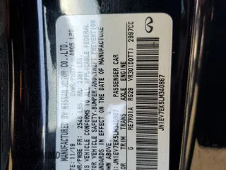 2020 Infiniti Q60 Luxe with VIN JN1EV7EK5LM340867, listed as a Copart auction lot 74390004 with 69,613 mi miles and Salvage Title. Bid and sale history available at carsss.com. Image 12.