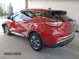 2017 Nissan Murano SL with VIN 5N1AZ2MH4HN175416, listed as a IAAI auction lot 42345395 with 72,962 mi miles and . Bid and sale history available at DreamBid. Image 3.