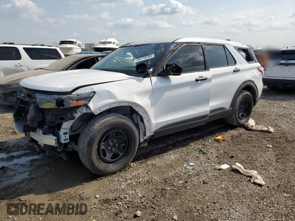 2021 Ford Police Interceptor Utility z VIN 1FM5K8AW7MNA13592, wystawiony jako Copart lot #54770705 z przebiegiem Nie podano mil oraz Tytuł czysty. Historia ofert i sprzedaży dostępna na DreamBid. Obrazek 1.