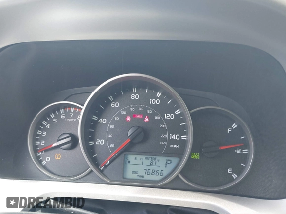 2016 Toyota RAV4 LE with VIN JTMZFREV2GJ096782, listed as a IAAI auction lot 41945319 with 76,866 mi miles. Bid and sale history available at carsss.com. Image 7.
