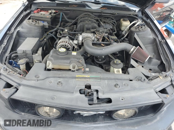 2008 Ford Mustang Deluxe with VIN 1ZVHT84N185180728, listed as a Copart auction lot 56924285 with 93,353 mi miles and Salvage title. Bid and sale history available at DreamBid. Image 11.