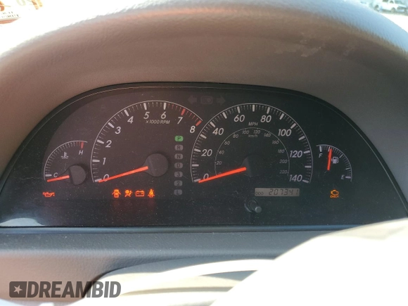 2005 Toyota Camry LE z VIN 4T1BE30K85U569235, wystawiony jako Copart lot #60223665 z przebiegiem 207 341 mil mil oraz Szkoda całkowita • Salvage title. Historia ofert i sprzedaży dostępna na DreamBid. Obrazek 9.