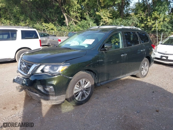 2019 Nissan Pathfinder SL with VIN 5N1DR2MN5KC631512, listed as a IAAI auction lot 40238124 with 105,743 mi miles. Bid and sale history available at carsss.com. Image 17.