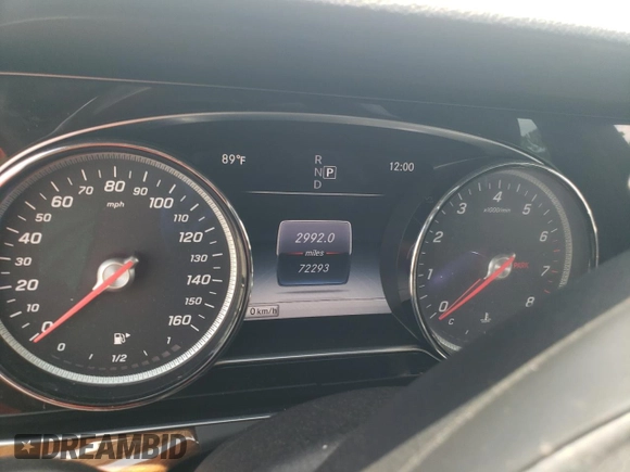 2017 Mercedes-Benz E 300 Luxury with VIN WDDZF4KB1HA148925, listed as a Copart auction lot 60001475 with 72,293 mi miles and Salvage title. Bid and sale history available at DreamBid. Image 9.