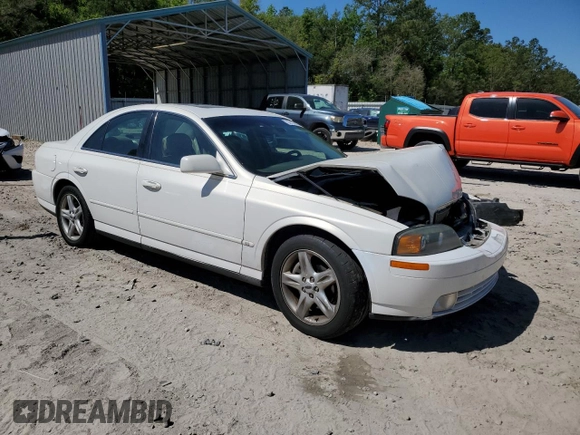 2001 Lincoln LS Sport with VIN 1LNHM87A31Y634664, listed as a Copart auction lot 53137475 with 120,072 mi miles and Salvage Title. Bid and sale history available at DreamBid. Image 4.