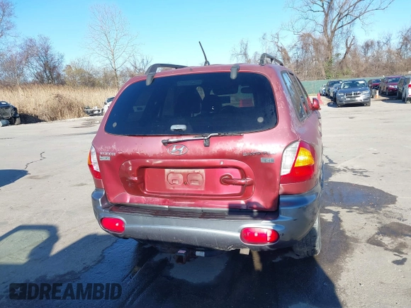 2004 Hyundai Santa Fe GLS with VIN KM8SC13EX4U798868, listed as a IAAI auction lot 41835652 with 222,350 mi miles. Bid and sale history available at carsss.com. Image 16.