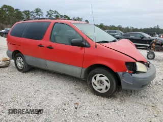 2002 Toyota Sienna LE with VIN 4T3ZF13C52U448931, listed as a Copart auction lot 87849225 with 320,841 mi miles and Salvage Title. Bid and sale history available at carsss.com. Image 4.