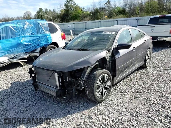 2017 Honda Civic EX-L with VIN 19XFC1F76HE015083, listed as a Copart auction lot 49513045 with 102,827 mi miles and Salvage title. Bid and sale history available at DreamBid. Image 11.