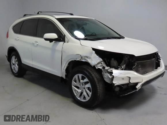 2015 Honda CR-V EX-L with VIN 5J6RM4H78FL109134, listed as a Copart auction lot 50782025 with 105,261 mi miles and Salvage Title. Bid and sale history available at carsss.com. Image 1.