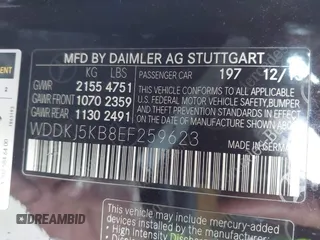 2014 Mercedes-Benz E 350 with VIN WDDKJ5KB8EF259623, listed as a IAAI auction lot 41771020 with 92,099 mi miles and . Bid and sale history available at DreamBid. Image 9.