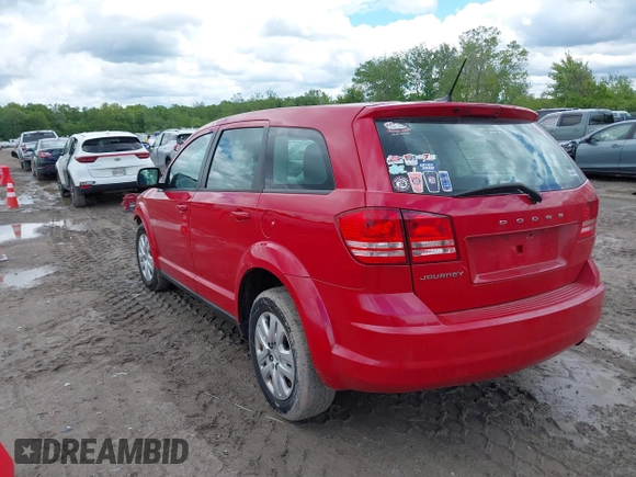 2013 Dodge Journey SE with VIN 3C4PDCAB4DT723573, listed as a IAAI auction lot 42347234 with 109,349 mi miles and . Bid and sale history available at DreamBid. Image 3.