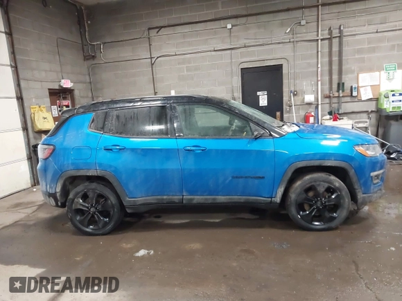 2018 Jeep Compass Altitude with VIN 3C4NJDBBXJT314140, listed as a IAAI auction lot 41289663 with 88,279 mi miles and . Bid and sale history available at carsss.com. Image 13.