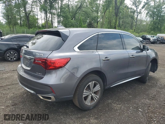 2018 Acura MDX with VIN 5J8YD4H36JL020199, listed as a Copart auction lot 58583595 with 112,602 mi miles and Salvage title. Bid and sale history available at DreamBid. Image 3.
