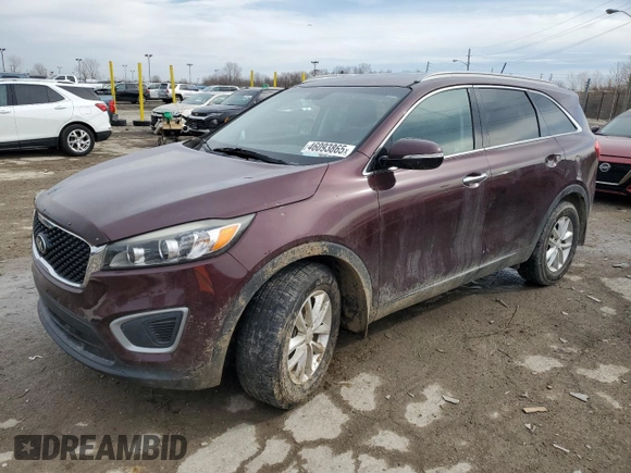 2017 Kia Sorento LX with VIN 5XYPG4A37HG223300, listed as a Copart auction lot 46093865 with 66,858 mi miles and Salvage Title. Bid and sale history available at carsss.com. Image 1.