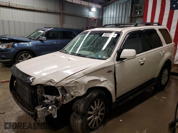 2009 Mercury Mariner Premier with VIN 4M2CU97749KJ15561, listed as a Copart auction lot 86042054 with 153,073 mi miles and Salvage Title. Bid and sale history available at carsss.com. Image 1.