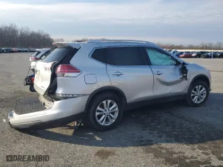 2016 Nissan Rogue SV with VIN KNMAT2MV0GP677984, listed as a Copart auction lot 50931935 with 0 mi miles and Salvage Title. Bid and sale history available at carsss.com. Image 3.