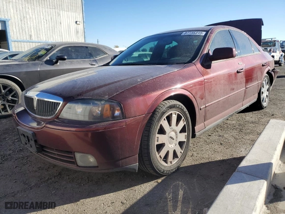 2004 Lincoln LS with VIN 1LNHM87A34Y643451, listed as a Copart auction lot 87735315 with 123,410 mi miles and Salvage Title. Bid and sale history available at carsss.com. Image 1.