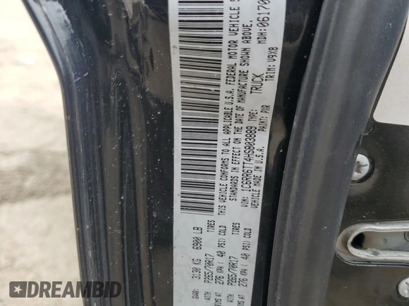2017 Ram 1500 SLT z VIN 1C6RR6TT4HS803889, wystawiony jako Copart lot #48734545 z przebiegiem 162 253 mil mil oraz Szkoda całkowita • Salvage title. Historia ofert i sprzedaży dostępna na DreamBid. Obrazek 13.