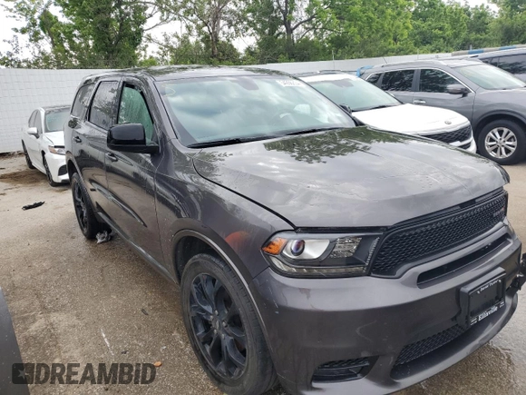 2020 Dodge Durango GT Plus with VIN 1C4RDJDG0LC186117, listed as a Copart auction lot 54266834 with 65,315 mi miles and Salvage title. Bid and sale history available at DreamBid. Image 4.
