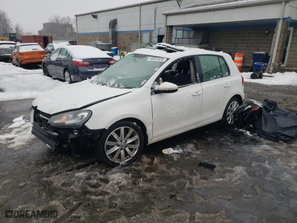 2011 Volkswagen Golf TDI with VIN WVWDM7AJ4BW161053, listed as a Copart auction lot 44912435 with 63,022 mi miles and Salvage Title. Bid and sale history available at carsss.com. Image 1.