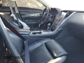 2017 Infiniti Q50 Red Sport 400 with VIN JN1FV7AR4HM871976, listed as a Copart auction lot 88888105 with 85,789 mi miles and Salvage Title. Bid and sale history available at carsss.com. Image 7.