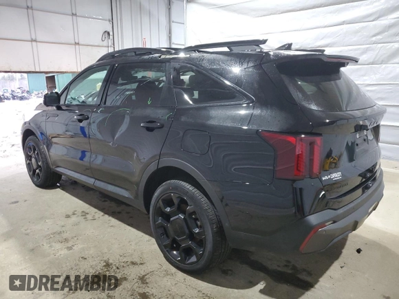 2025 Kia Sorento X-Line SX Prestige z VIN 5XYRKDJF6SG317452, wystawiony jako Copart lot #47240685 z przebiegiem 3 076 mil mil oraz Szkoda całkowita • Salvage title. Historia ofert i sprzedaży dostępna na DreamBid. Obrazek 2.