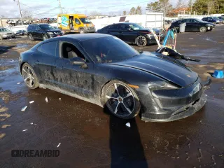 2021 Porsche Taycan z VIN WP0AA2Y19MSA17127, wystawiony jako Copart lot #43795425 z przebiegiem 40 171 mil mil oraz Szkody całkowita. Historia ofert i sprzedaży dostępna na DreamBid. Obrazek 4.