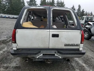 1997 Chevrolet Tahoe with VIN 1GNEK13R3VJ327002, listed as a Copart auction lot 78852764 with 193,641 mi miles and Salvage Title. Bid and sale history available at carsss.com. Image 6.