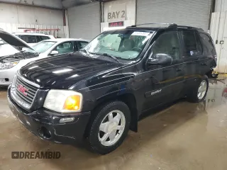 2002 GMC Envoy SLT z VIN 1GKDT13S622360266, wystawiony jako Copart lot #51481765 z przebiegiem Nie podano mil oraz Szkoda całkowita • Salvage title. Historia ofert i sprzedaży dostępna na DreamBid. Obrazek 1.