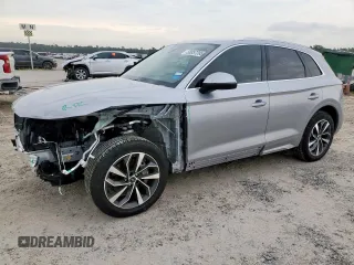 2023 Audi Q5 S line Premium with VIN WA1GAAFY8P2072295, listed as a Copart auction lot 58857395 with 5,544 mi miles and Salvage title. Bid and sale history available at DreamBid. Image 1.