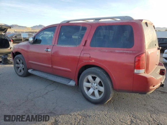 2008 Nissan Armada SE z VIN 5N1AA08D98N602852, wystawiony jako Copart lot #85514374 z przebiegiem 148 639 mil mil oraz Szkoda całkowita • Salvage title. Historia ofert i sprzedaży dostępna na DreamBid. Obrazek 2.