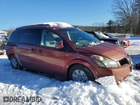 2005 Nissan Quest SE with VIN 5N1BV28U15N130663, listed as a Copart auction lot 45721195 with 173,031 mi miles and Clean Title. Bid and sale history available at carsss.com. Image 4.