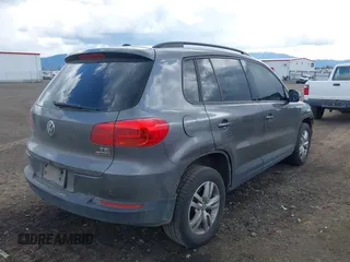 2016 Volkswagen Tiguan S with VIN WVGBV7AX6GW607716, listed as a IAAI auction lot 42085386 with 154,348 mi miles and . Bid and sale history available at DreamBid. Image 4.