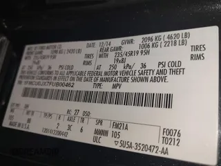 2015 Ford Escape Titanium z VIN 1FMCU0JX7FUB00462, wystawiony jako IAAI lot #42532943 z przebiegiem 88 623 mil mil oraz . Historia ofert i sprzedaży dostępna na DreamBid. Obrazek 9.