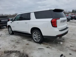 2022 GMC Yukon XL Denali with VIN 1GKS2JKL8NR208795, listed as a Copart auction lot 48006895 with 58,706 mi miles and Salvage Title. Bid and sale history available at carsss.com. Image 2.