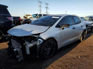 2021 Toyota Corolla Hatchback SE with VIN JTND4MBE1M3122839, listed as a Copart auction lot 48185855 with 50,244 mi miles and Salvage Title. Bid and sale history available at carsss.com. Image 1.