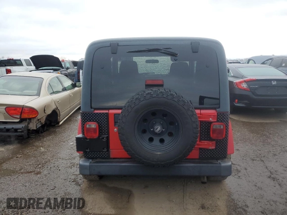 2003 Jeep Wrangler X z VIN 1J4FA39S73P355945, wystawiony jako Copart lot #43667775 z przebiegiem 123 823 mil mil oraz Czysty tytuł • Clean title. Historia ofert i sprzedaży dostępna na DreamBid. Obrazek 6.