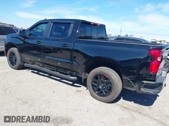 2024 Chevrolet Silverado 1500 RST with VIN 1GCUDEEL5RZ292632, listed as a IAAI auction lot 41307254 with 5,114 mi miles. Bid and sale history available at carsss.com. Image 3.