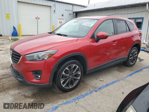 2016 Mazda CX-5 Grand Touring with VIN JM3KE4DY5G0660201, listed as a Copart auction lot 52165205 with 108,231 mi miles and Salvage Title. Bid and sale history available at DreamBid. Image 1.