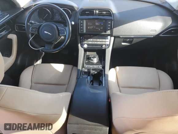2018 Jaguar F-Pace 30t Premium with VIN SADCJ2GX7JA236427, listed as a Copart auction lot 47453385 with 54,123 mi miles and Salvage title. Bid and sale history available at DreamBid. Image 8.