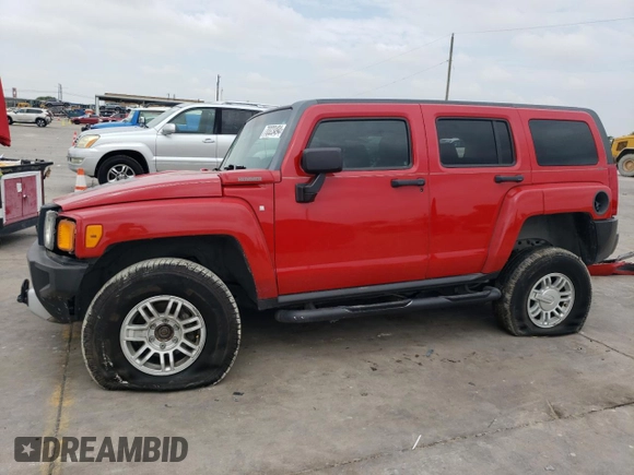 2008 Hummer H3 SUV with VIN 5GTEN13E688138698, listed as a Copart auction lot 70323494 with 0 mi miles and Salvage Title. Bid and sale history available at carsss.com. Image 1.